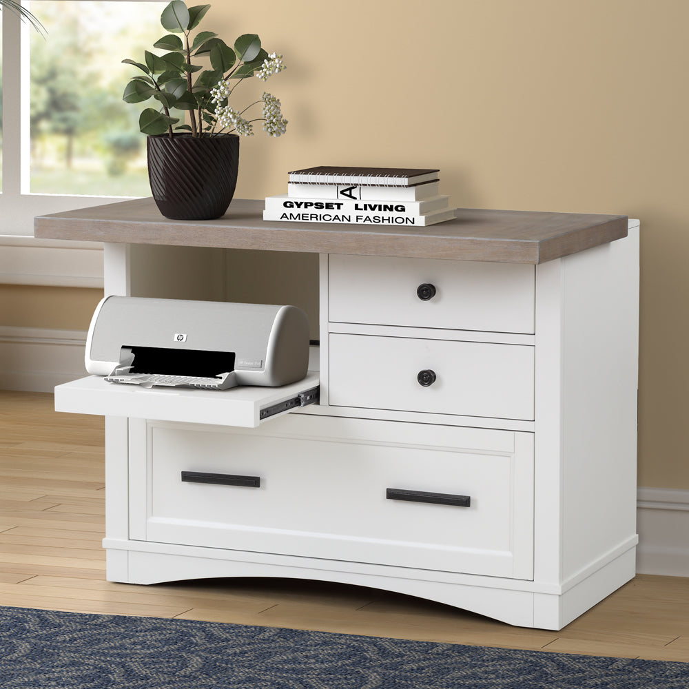 Americana Modern File Cabinet Cotton