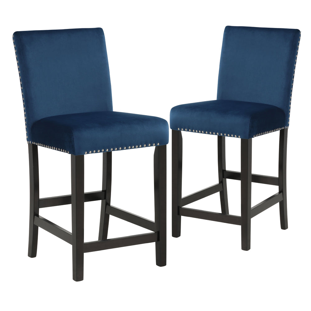 CELESTE COUNTER HEIGHT CHAIR-BLUE (2 PER CARTON)