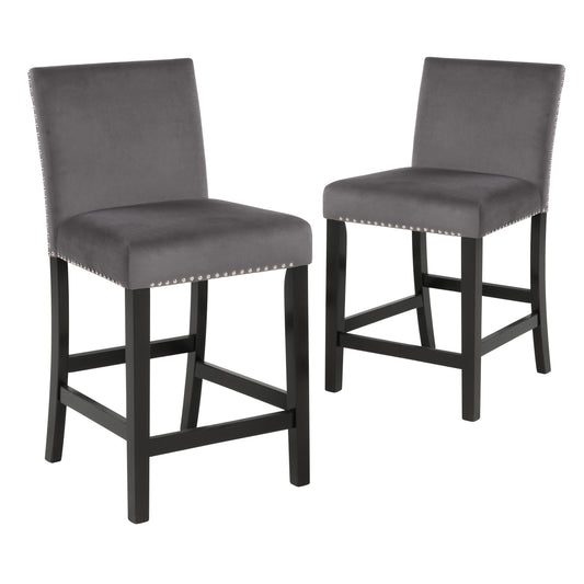 CELESTE COUNTER CHAIR-GRAY (2 PER CARTON)