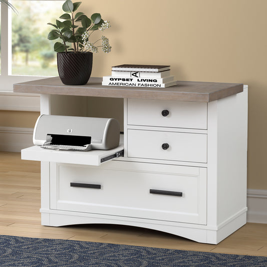Americana Modern File Cabinet Cotton