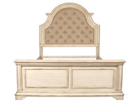 ANASTASIA 6/6-6/0 K PADDED HEADBOARD - ANT. WHITE