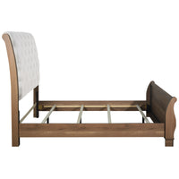 COVENTRY HALL 6/6 EK HB, FB AND SLATS-PECAN