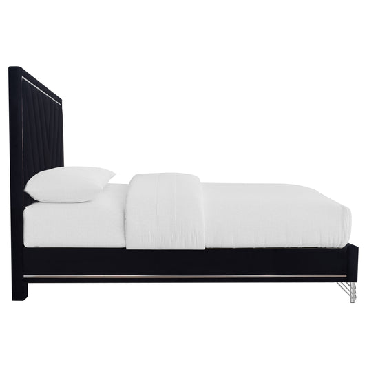 AVA 6/6 EK HEADBOARD, FOOTBOARD & SLAT KIT-EBONY