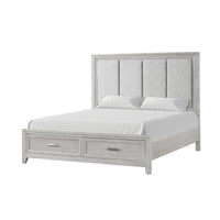 FIONA 6/6-6/0 EK/WK HEADBOARD- MIST GRAY