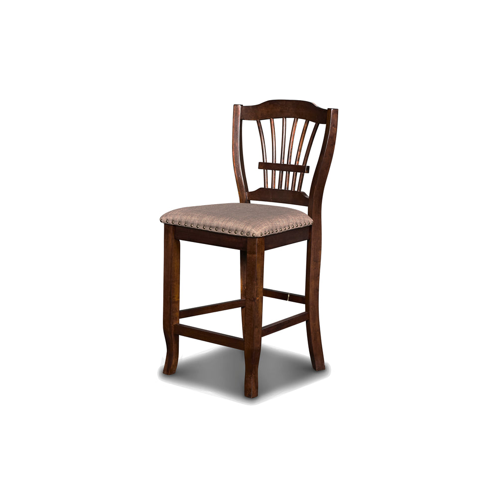 BIXBY  COUNTER  CHAIR (2 PER CARTON)-ESPRESSO