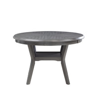 AMY 5 PC 47" ROUND DINING SET-GRAY