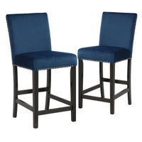 CELESTE COUNTER HEIGHT CHAIR-BLUE  (2 PER CARTON)