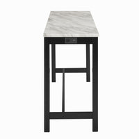 CELESTE THEATER BAR TABLE W/ 3 STOOLS-BLACK