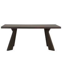 CHESTNUT RIDGE 72" DINING TABLE-BROWN