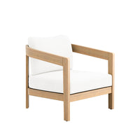 WESLEY PATIO CLUB CHAIR W/ WHITE CUSHION