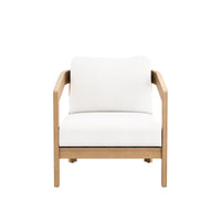 WESLEY PATIO CLUB CHAIR W/ WHITE CUSHION