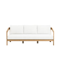 WESLEY PATIO SOFA, W/ WHITE CUSHIONS