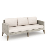 CAREZZA 5 PC SET - SOFA, 2 CLUB CHAIRS, 2 STOOLS- TAUPE