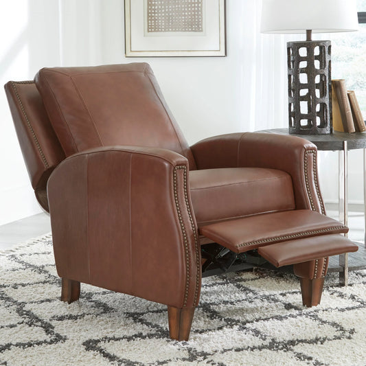 Hunter Manual Pushback Recliner Chestnut Charm