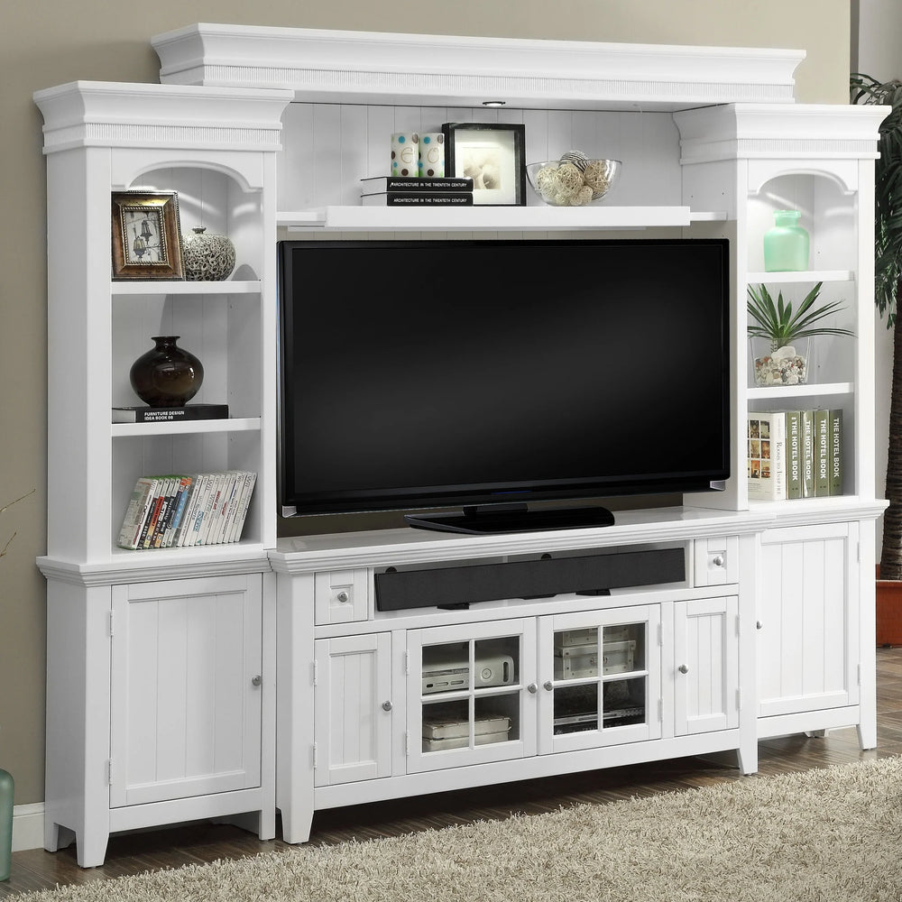 Tidewater 62 in. Console Entertainment Wall Vintage White