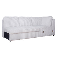 BLISS LSF LOVESEAT WITH CORNER-MIST GRAY
