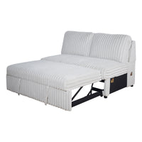 BLISS LOVESEAT W/PULL OUT BED-MIST GRAY