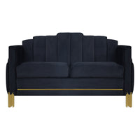 EMPIRE LIGHTED LOVESEAT-BLACK